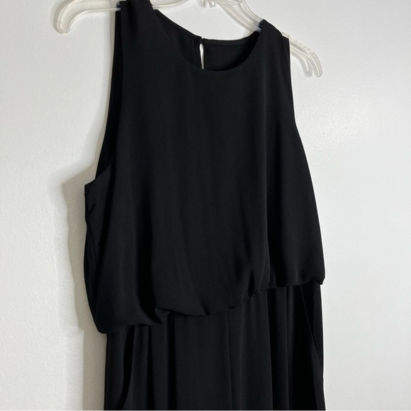 Vince Camuto Jumpsuit Women's Size 6 Black Sleeveless Wide Leg Dressy Pantsuit - Picture 2 of 7